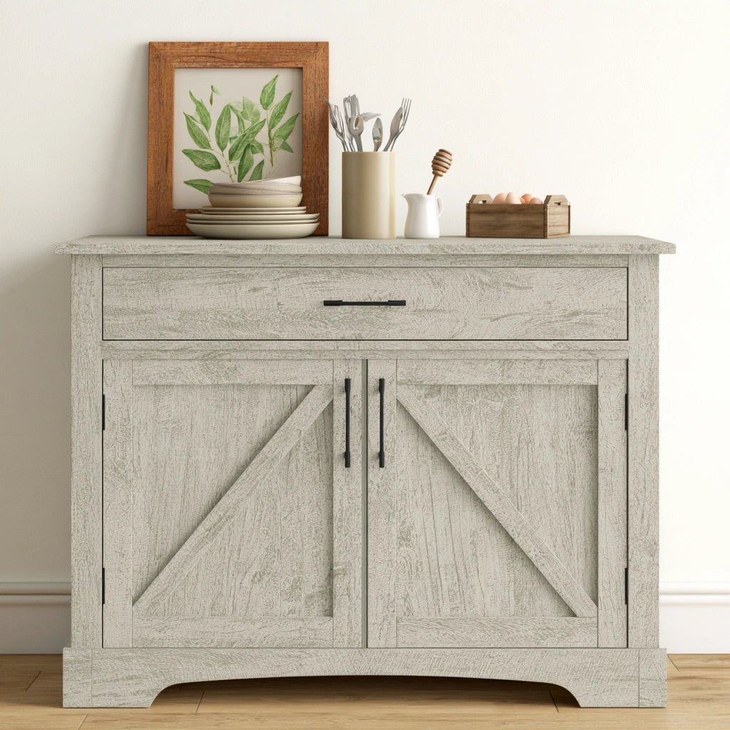 Opbergkast van hout, kleur wit
